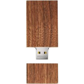 Clé USB 2.0 haute vitesse en bois 8 Go avec mémoire de stockage de la date (noyer)