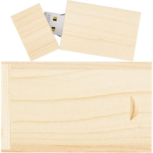Clé USB en bois 32 Go USB 2.0 haute vitesse USB 2.0 Mémoire Stick Pen Stockage de la date Disque U (Érable)
