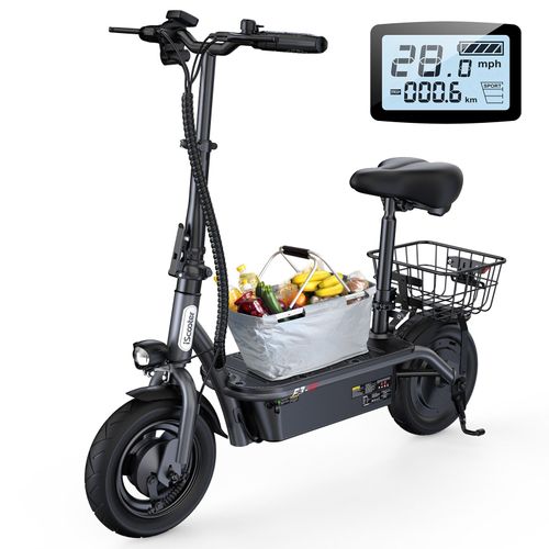Trottinette Électrique Iscooter F3- Moteur 1000w - Batterie 48 V 13 Ah - Pneus 10" - Autonomie 55-60 Km Avec Siège