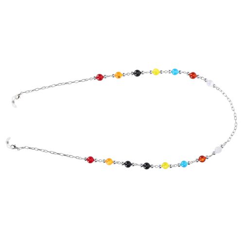 Boucles D'oreilles Pour Femmes, Bijoux À La Mode, Perles De Verre Antidérapantes, Chaîne Porte Lunettes