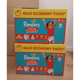 2 Maxiecopack Pampers Pants Baby-Dry Taille 5 -Pack De 86 Couches