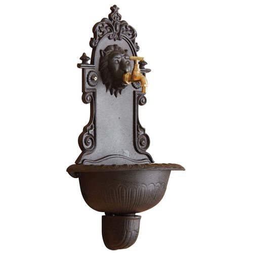 Fontaine Murale Lion En Fonte
