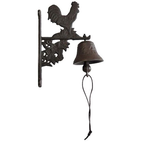 Cloche Murale En Fonte Coq