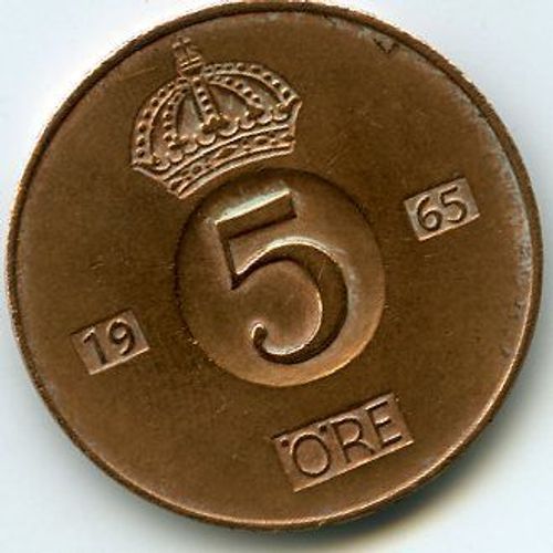 Suède 5 Ore 1965
