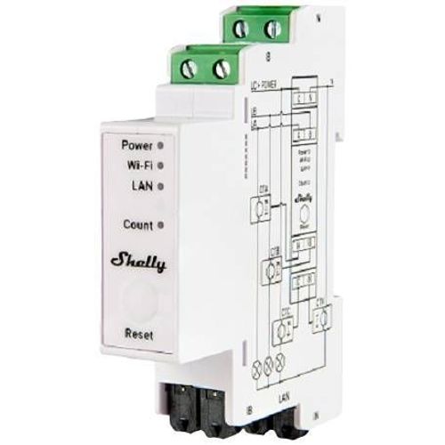 Home Shelly Relais "Pro 3em" Wlan Stromzähler 3x 120a Inkl. 3 Klemmen