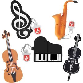 TIANYI-Clé USB 8Go*5, Flash Drive Pendrive Notes/Piano/Saxophone/Violon/Cello,Idéal Cadeau pour Enfant Famille¿8Go*5Instruments de Musique¿