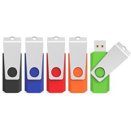 Pack of 5 USB 3.0 Flash Drive 16GB USB 3.0 Flash Drive Storage Memory Stick for Computer TV/Car ¿ Multi-Coloured