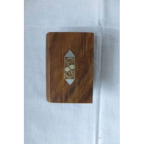 Ancien Porte Boites Allumettes En Bois