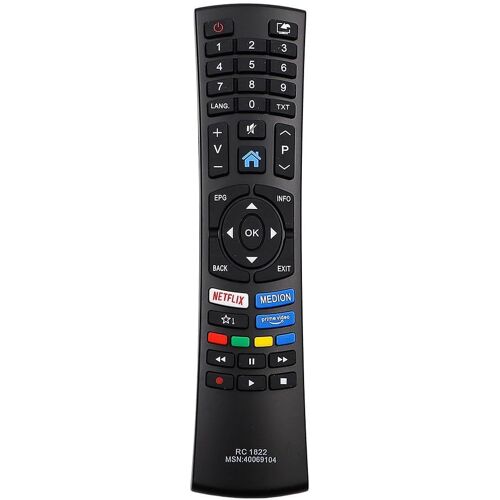 Télécommande de Rechange Medion pour Medion TV Ultra HD Smart TV pour Medion RC1822 RC-1822 40069104 MSN40069104,(Q464)