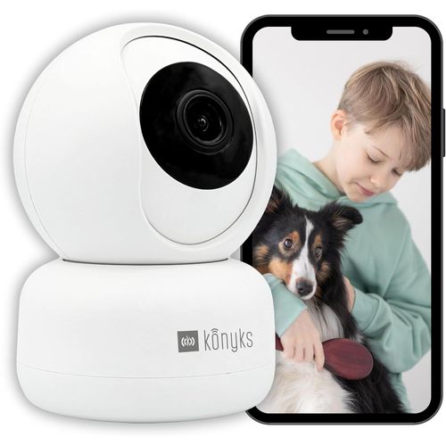 ChenQuanSarl-Camini 2 | Caméra De Surveillance Intérieure Wifi | Détection De Mouvements Et De Sons | Sirène Intégrée | Notifications Smartphone | Vision Nocturne