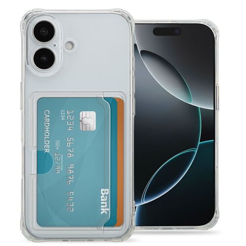 imoshion Coque silicone avec porte-cartes iPhone 17 Transparent