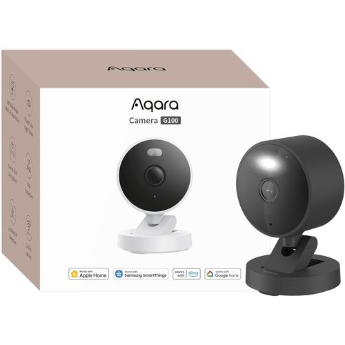 G100 2K Indoor / Outdoor Camera Homekit Secure Video Color Night Vision With Projector, Ai Detection, Wi-Fi 6, Two-Way Audio, Ip65, Compatible Alexa, Google Home, Black