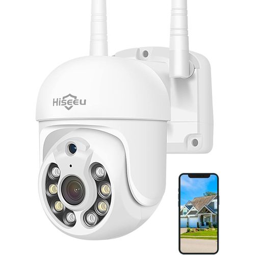 lbgwp60-5Mp 3K Caméra De Surveillance Wifi Extérieure, Ptz Caméra Ip Vision Nocturne Couleur Détection De Mouvements Humaine Suivi Automatique 355° 90° Audio Bidirectionnel Carte Sd Étanche Ip66