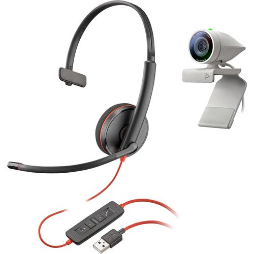 Webcam Studio P5 & Blackwire 3210 Usb-A 1 Écouteur