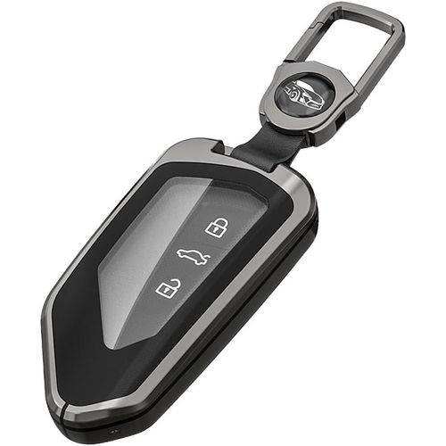 Kalanka-Étui De Protection En Alliage De Zinc Pour Clé De Voiture Compatible Avec Golf 8, Id.3, Id.4, Cupra, Skoda Octavia A8, Seat Leon Mk4, Formentor, Tarraco(Avec Porte-Clés)