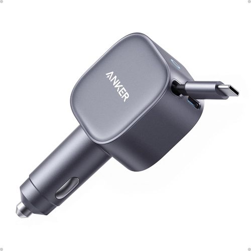 Asfasfq-Chargeur Allume Cigare 75w, Rapide Ultra Compact Type-C Avec Câble Rétractable Intégré, Chargeur Voiture Pour Iphone Séries 16/15/14, Macbook Pro/Air, Ipad, Galaxy, Airpods Et Autre