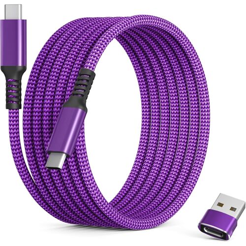 Câble Usb C Vers Type C 100W 2M Avec Adaptateur Usb,Charge Rapide Cordon Pd Chargeur Pour Macbook Mac,Iphone 16 15 Max,Ipad 10 Pro 11 12.9 Air 4 5 Mini 6,Galaxy S23 S22 S21,A73 A72[GBP6274367]