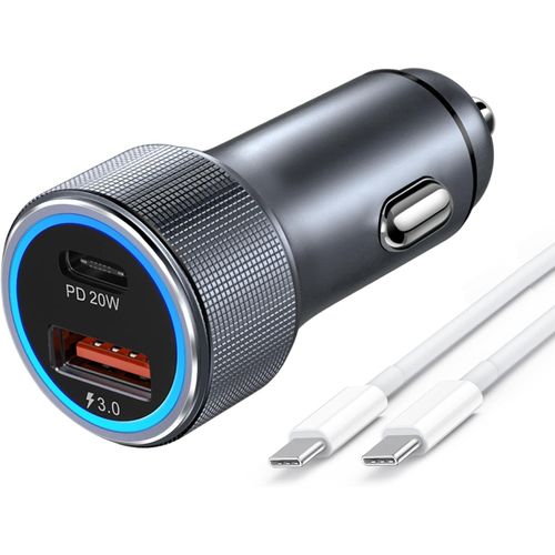 Chargeur Voiture Usb C, Avatcen 36w Allume Cigare Usb C Chargeurs Pour Automobile Et Câble Usb C Vers Usb C 1.2m Para S23 S22 S21 S20, Huawei,Xiaomi, Pixel, Chargeur Voiture Usb C Rapide
