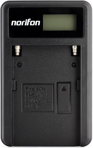 NP-FM50 LCD USB Chargeur pour Sony CCD-TRV308,CCD-TRV138,CCD-TRV328,DSLR-A350,DSLR-A100,DSLR-A200,DSR-PD170,DSR-PD150,HVR-Z5U,HVR-Z1U,MVC-CD400 Caméra et Plus