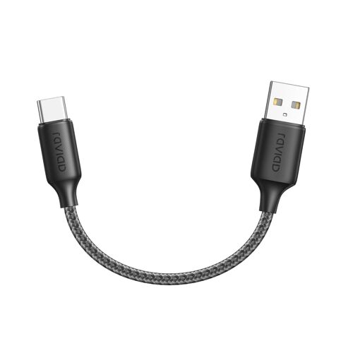 KALANKA-Câble USB C Court 15CM, Cable USB C Charge Rapide 3A Nylon Tressé Chargeur Type C pour iPhone 16/15/15 Pro/15 Pro Max, SamsungGalaxy S23/S22/S21/S10, Note 10, Huawei P40/P30, Google Pixel -No