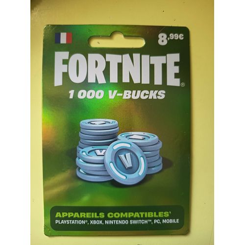 Carte V-Bucks Pour Fortnite