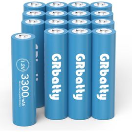 HEUE-Pile Rechargeable Aa Nimh 1,2V 3300Mah Haute Capacité,Let De 16 Pile Aa Rechargeable 1200 Cycles Économique Et Écologique