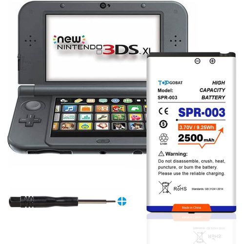 HEUE-Spr-003 Batterie De Rechange Ultra Haute Capacité 2500 Mah Pour Nintendo 3Ds Xl New 3Ds Xl Ll Console De Jeu Switch Avec Tournevis De Réparation
