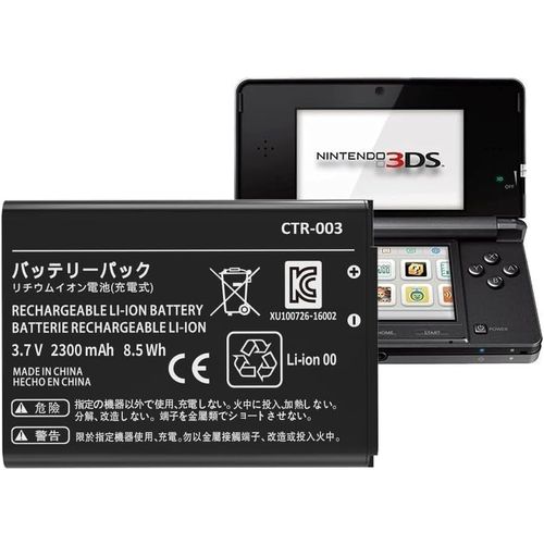 CTR-003 Batterie de rechange pour Nintendo 2015, ancienne 3DS, 2DS, nouvelle 2DS XL (2015)