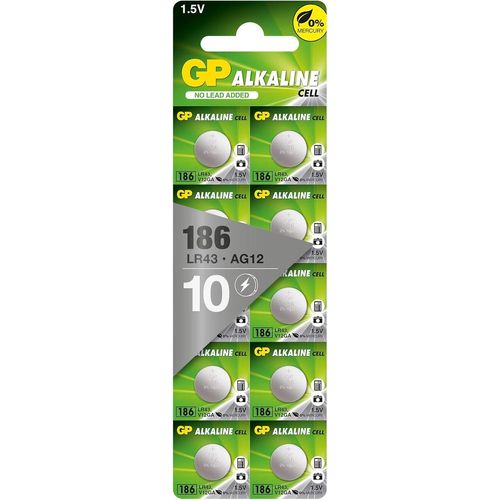 Hamiltion-Batteries 103361 Lr43 Carte De 10 Piles Bouton