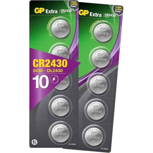 lbgwp60-Piles Cr2430 - Lot De 10 Piles | | Batteries 2431 Lithium 3V - Longue Durée