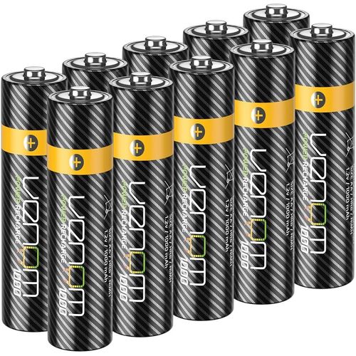 KGABERY-Piles Aa Rechargeables (Lot De 10)