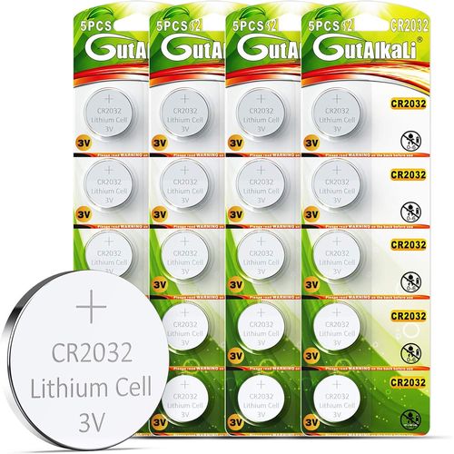 Cr2032 Lot De 20 Piles Bouton Cr2032 Au Lithium 3 V