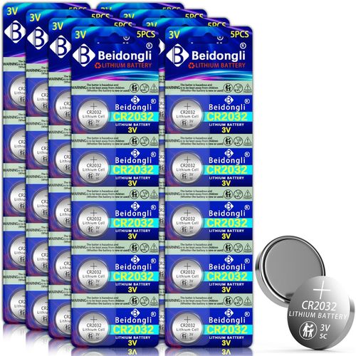 TYE-CR2032 Lot de 40 Piles Bouton au Lithium CR2032 3 V (CR2032-8-40)