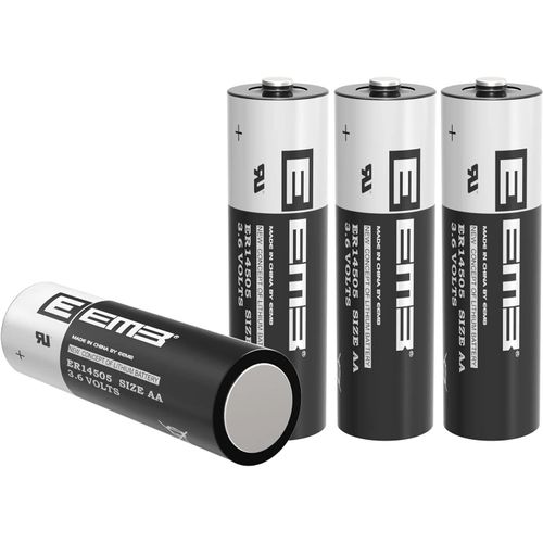 ER14505 AA 3,6V Lithium Battery Li-SOCL¿ Non Rechargeable SB-AA11 LS14500 TL-5903 ER14500 2700mAh pour Compteur d'électricité d'eau Gaz PLC Équipement d'installation Batterie générique (4)