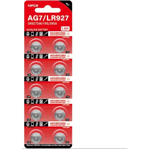 Ag7 Coin Battery 395a Lr927 Sr927sw Lr57 Sr927 Button Cell Batteries [10pcs/Pack]