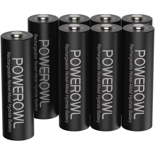 8pcs Piles AA Rechargeables 2800mAh 1,2V LR6 NiMH Batterie Rechargeable 1200 Cycles Haute Capacité Accu
