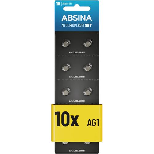 ASON-10X Pile Ag1 Lr621-1,5V Alcaline Étanche Avec Longue Durée-Lr60 / Sr60 / 1175S0 / 164/602 / 364 / V30 / Sr621-Pile Bouton Ag1,Piles Ag1,Pile Lr621 Pour Montre,Pile Sr621Sw