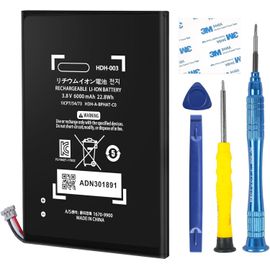 Hdh-003 Batterie Li-Ion De Rechange 6000 Mah Pour Nintendo Switch Lite,Hdh-003 Hdh-001 Avec Kits D'outils De Rechange