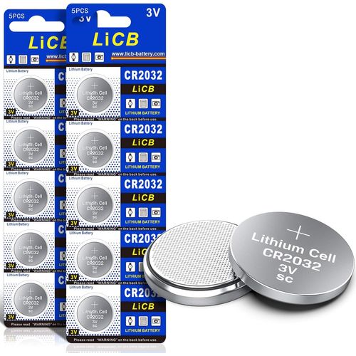 KALANKA-CR2032 Lot de 10 piles au lithium CR2032, 3 V