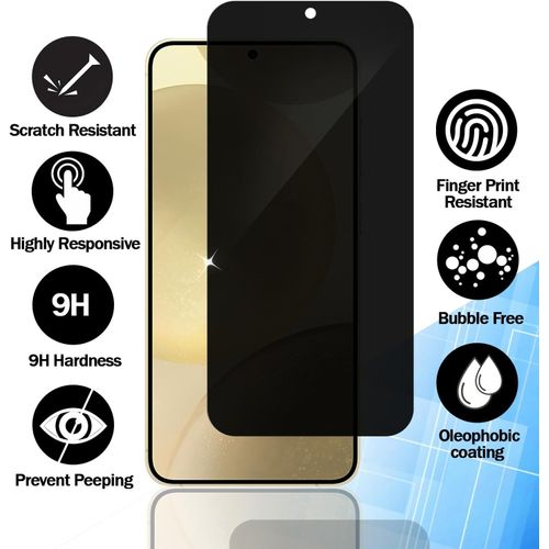 Trahoo-Verre Trempé Anti-Espion Pour Xiaomi Redmi Note 13 Pro 4g, [Lot De 3] [Ne Prend Compatible Id D'empreinte Digitale] Angle De Confidentialité Amélioré, Dureté 9h, Sans Bulles