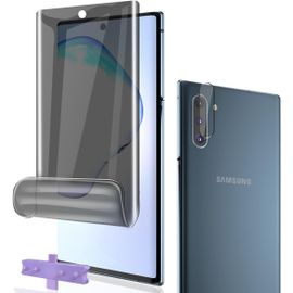 Kal-Anti-Espion Protection Décran Pour Galaxy Note 10 Film Flexible Tpu 1 Pcs + Caméra Arrière Protecteur 1 Pcs,Facile À Installer Sans Bulles Pour Galaxy Note 10 Verre Trempé
