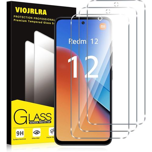 Loc-Verre Trempé [3 Pièces] Pour Xiaomi 12,Dureté 9h Film Protection Écran,Ultra Résistant Vitre Protecteur,Clarté Hd,Sans Bulles,Anti-Rayures