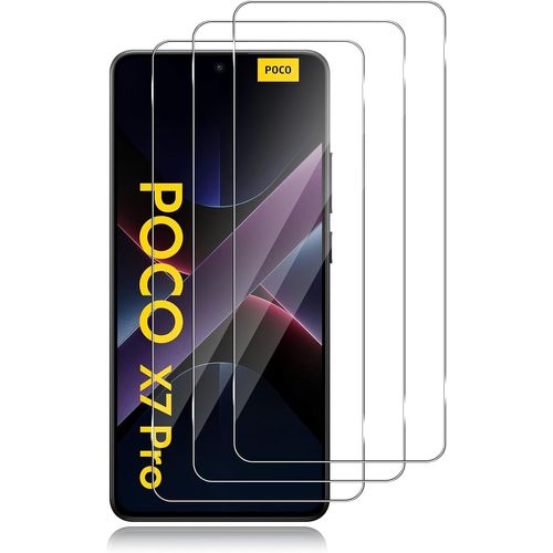 Tempered Glass For Xiaomi 14t Pro/Xiaomi 14t [3 Pieces], Screen Protector [9h Hardness] Tempered Glass Film, Bubble-Free, Anti-Scratch, 0.33 Mm Hd Transparent Tempered Glass