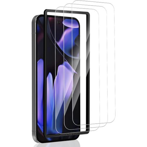 Pack 3 Verres Trempés Pour Google Pixel 9/9 Pro - Protection Écran Anti-Rayures, Haute Transparence, Revêtement Oléophobe, Installation Sans Bulles, Couverture Totale