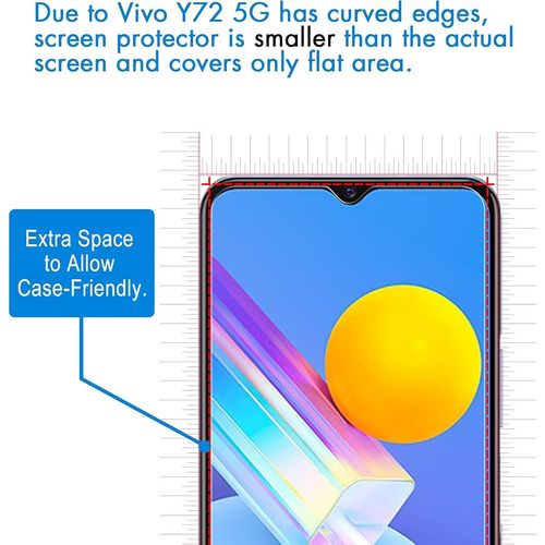 Pack De 3 Film De Protection D¿Écran En Verre Trempé Pour Vivo Y52 5g / Vivo Y72 5g / Xiaomi Mi 10 Lite 5g. Dureté 9h Glass. Anti Rayures. Sans Bulles