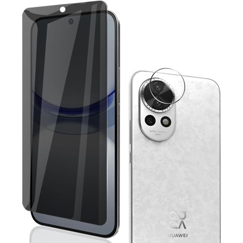 Cauc-Verre Tremp¿¿ Anti-Espion Pour Huawei Nova 12,Film Protection D¿¿Cran 1 Pi¿¿Ces + Cam¿¿Ra Arri¿¿Re Protecteur 1 Pi¿¿Ces,9h Duret¿¿,Anti-Rayures,Sans Bulles Pour Huawei Nova 12 Protection D¿¿Cran