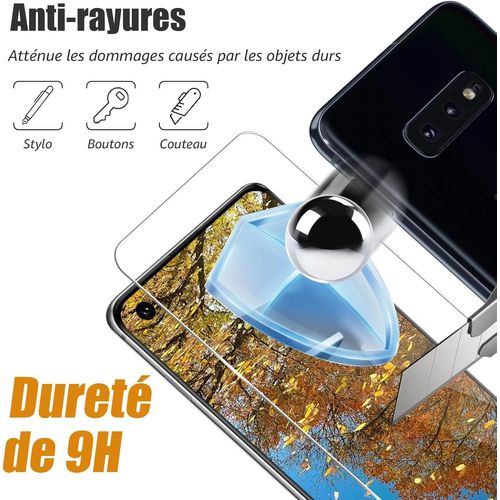 2 Pièces Verre Trempé Pour Samsung Galaxy S10e. Bord 2.5d Anti Rayures Dureté 9h Galaxy S10e Protection Écran. Pas De Bulles Haut Définition Vitre Protection Compatible Avec Samsung S10e