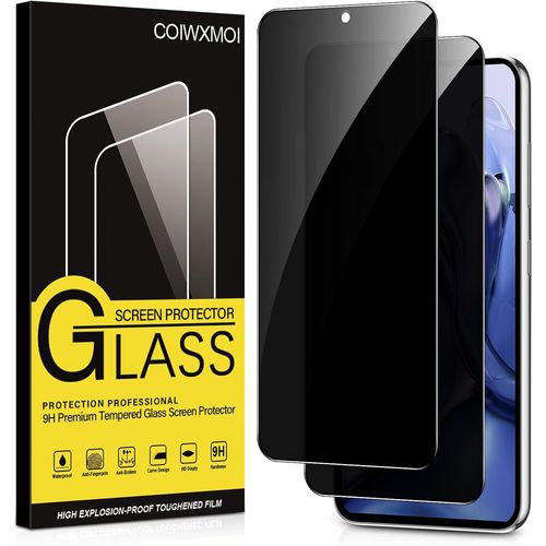 JGD-Verre Trempé pour Xiaomi 11T/Xiaomi 11T Pro 5G Anti Espion Vitre Protection Ecran Anti-Espion Film Protecteur Écran Dureté 9H Anti-Rayures Haute définition Sans Bulles Confidentialité