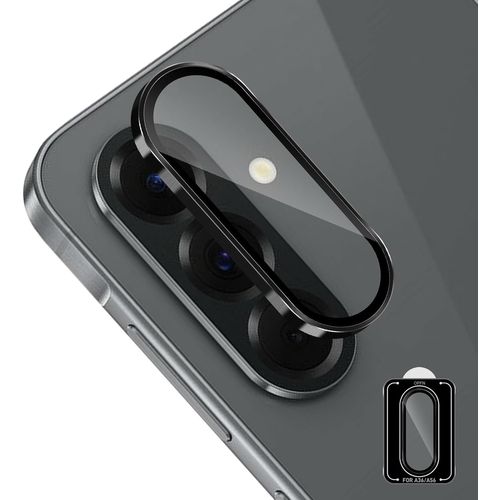 CAUC-Caméra Arrière Protecteur pour Samsung Galaxy A36 / A56 5G, Dureté 9H Protection Objectif Caméra, Anti Rayures Ultra Résistant Film Verre Trempé-Noir