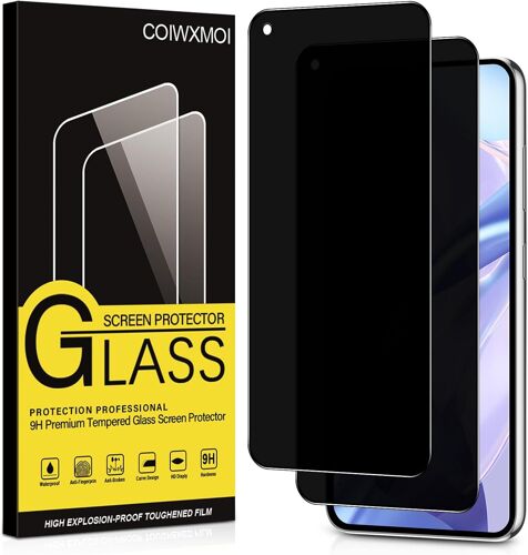 Verre Trempé Pour Xiaomi 11 Lite 5G Ne/Mi 11 Lite 4G/5G Anti Espion Vitre Protection Ecran Anti-Espion Film Protecteur Écran Dureté 9H Anti-Rayures Sans Bulles Anti-Spy Confidentialité